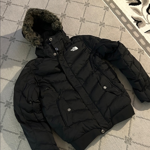 The North Face 600 Recco Black Goose Down Jacket with Fur Hood - Picture 2 of 13